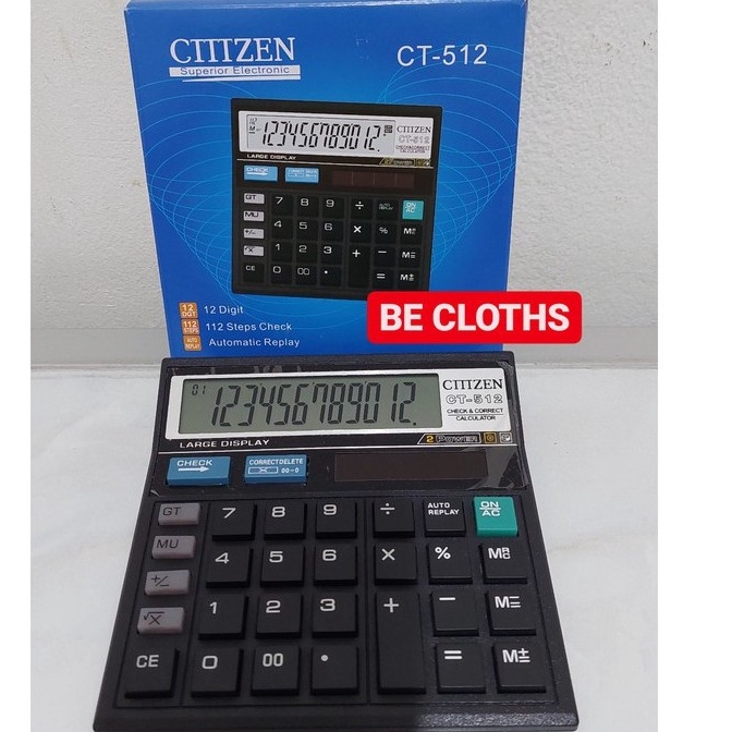 

ART S78Q COD MJ88 CTTTZEN CT512 Kalkulator seperti Citizen CT 512 Kalkulator Ctttzen CT512
