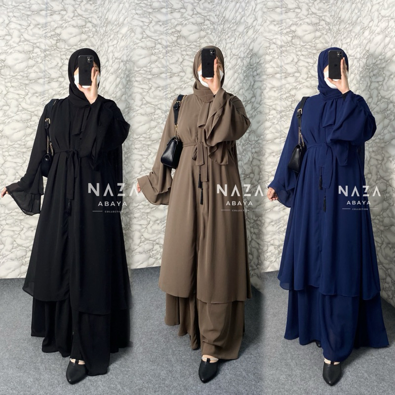 KAMILA ABAYA | ABAYA OUTER NO FURING FREE PASHMINA | KANCING CETIT ATAS BAWAH | Abaya dubai abaya ou