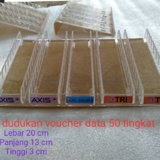 

ART Y82A Dudukan pajangan kartuvoucher pulsakuota 5 slot