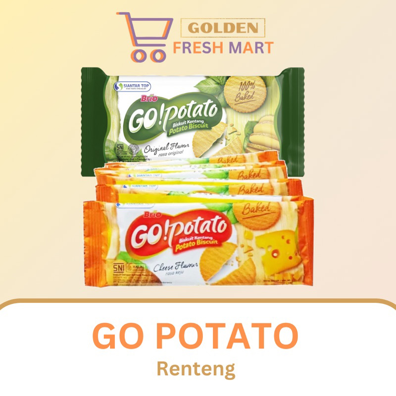 

BISKUIT KENTANG GO POTATO RENTENG ISI 10X8 GR