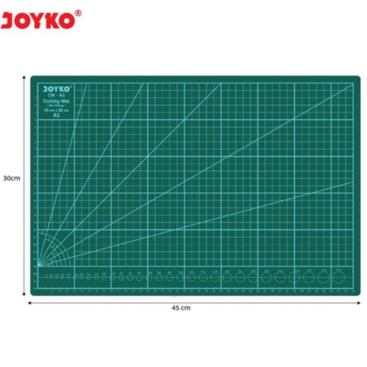 

KODE Y9Y6 Cutting Mat Alas Tatakan Potong A3 Joyko A3 Doublesided 2 Sisi CMA3 CM A3 45 x 3