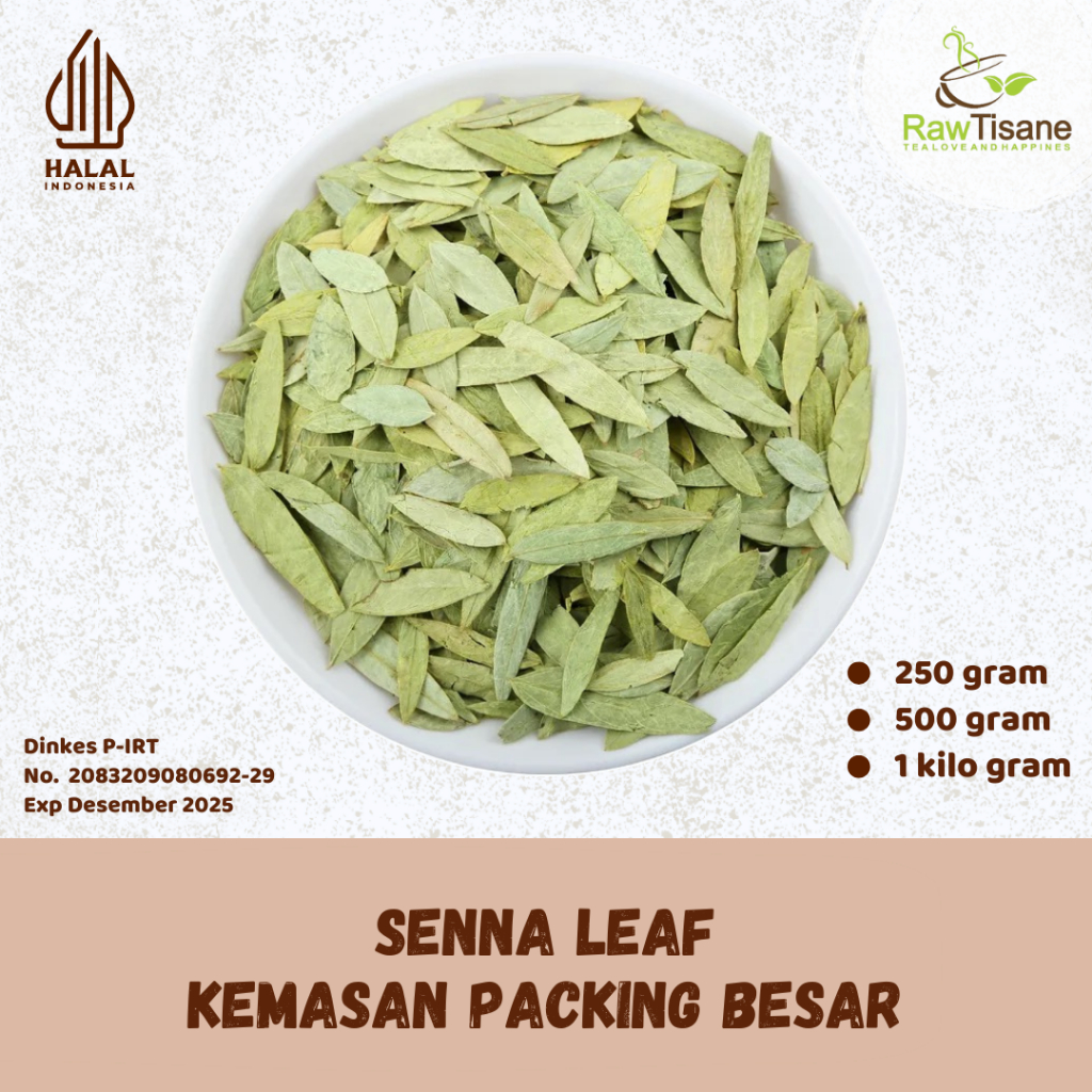 

RAW TISANE Senna Leaf Loose Tea / Teh Daun Jati Cina Isi 1 Kg