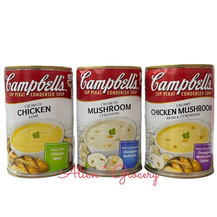 

Kejutan disini PROMO Campbell Campbells Condensed Soup Cream Chicken Mushroom 3gr