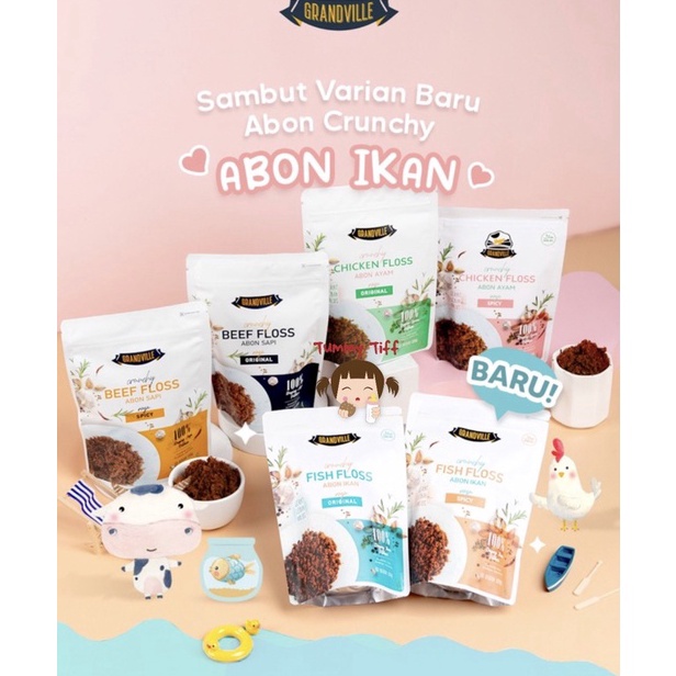 

Lebih hemat Grandville abon Original abon anak No MSG halal mpasi Penambah Nafsu Makan BB Booster MPASI Bayi Anti GTM abon bayi non pengawet