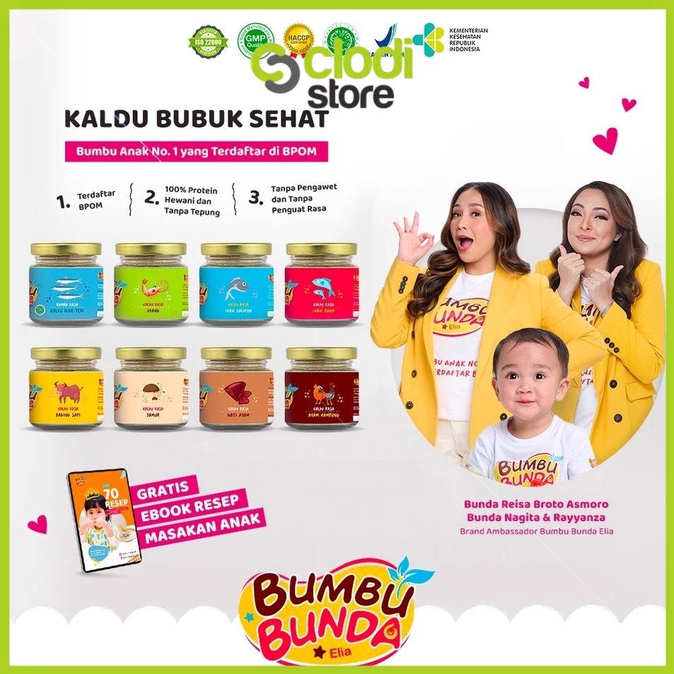 

Ready Stock BUMBU BUNDA by Elia Kaldu MPASI Bayi Homemade Kaldu Non MSG Kaldu Jamur Slow Cooker Food Powder 5g Kaldu Pawon ibun Kaldu Maseko Kaldu AIKO Kaldu Bumboo Kaldu Alsultan MPASI Penambah BB BOSTER kaldu hati ayam kampung