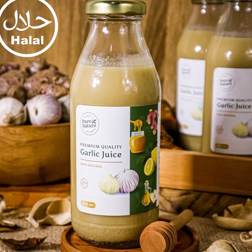 

Cuma satu hari PureNature Jus Bawang Putih Tunggal Jahe Merah Lemon Cuka Apel Madu
