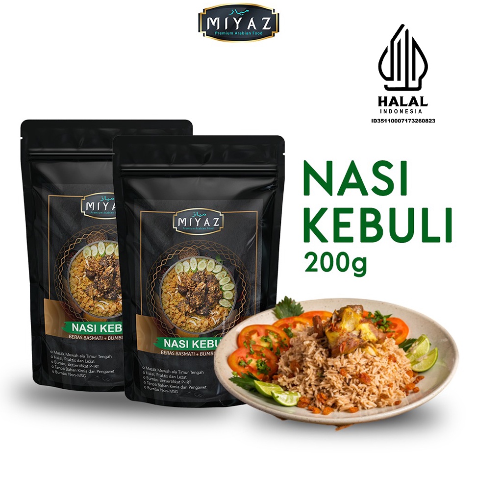 

Banyak dicari MIYAZ NASI KEBULI NASI BRIYANI NASI MANDHI NASI BUKHARI KABSA BERAS BASMATI BUMBU INSTAN ARABIAN FOOD