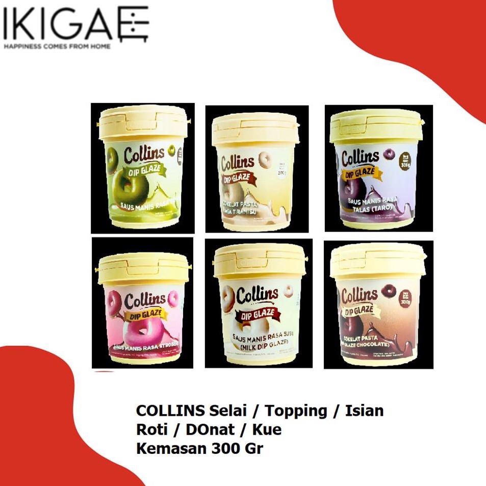 

Promo baru COLLINS SELAI TOPPING ISI DONAT KUE ROTI COLIN 3 GR