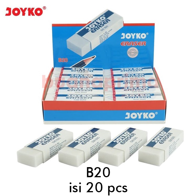 

ART N38Q Penghapus Pensil Joyko B2 isi 2 pcs Putih Hitam Besar Stip Pencil Eraser