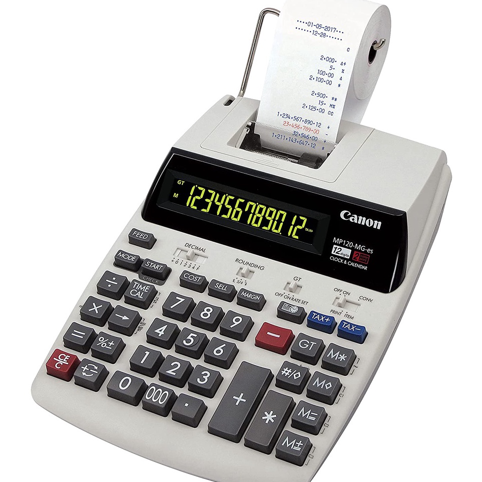 

ART A2I Kalkulator Printer Canon MP12MGES Kalkulator Canon Printing 12 digit MP12 MG Canon P1 Canon P23