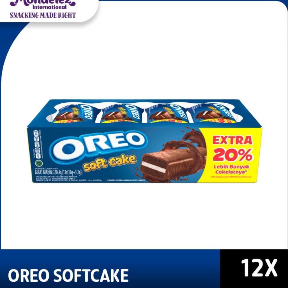 

Promo Keren Oreo Bolu Softcake Box 12x16g Untuk Camilan bersama keluarga