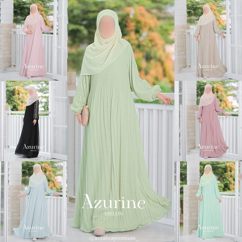 Gamis Dress AZURINE Series Original by Azzahra Premium