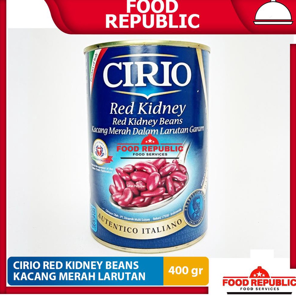 

Good CIRIO RED KIDNEY BEANS 4 GR KACANG MERAH DALAM LARUTAN GARAM KALENG