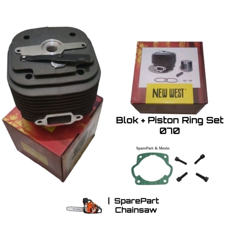 Cylinder/Blok Chainsaw Ms-070 NewWest Original