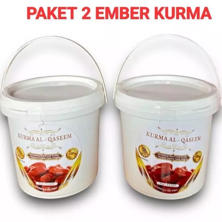 

Produk Terbaik PAKET 2 EMBER Kurma ember 5gr dapat 2 EMBER AL Qaseem ASJ