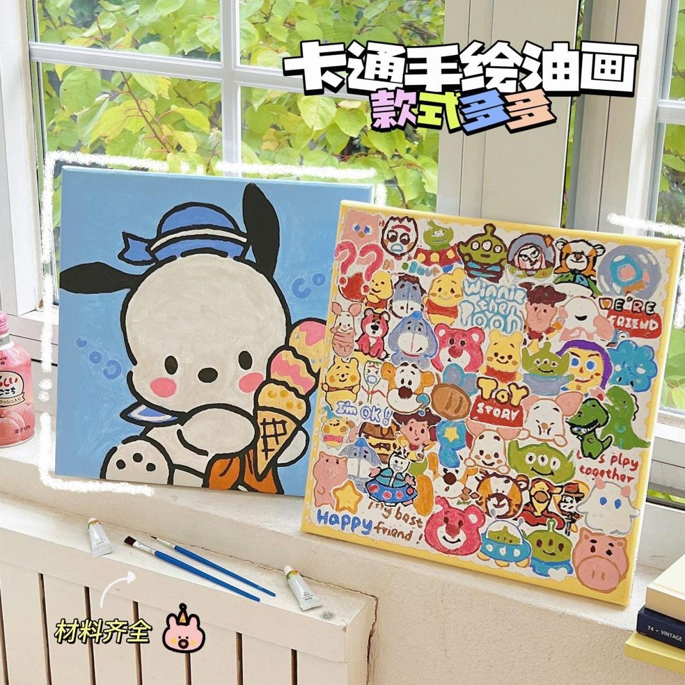 

ART D98A randomstuff Painting Board Papan Canvas Mewarnai Sesuai Nomor Angka Art Board Paint By Number Kit Aesthetic Papan Melukis Snoopy Toy Story Kirby Hello Kitty Cat Air Free Kuas Cat Air Canvas Cat Akrilik