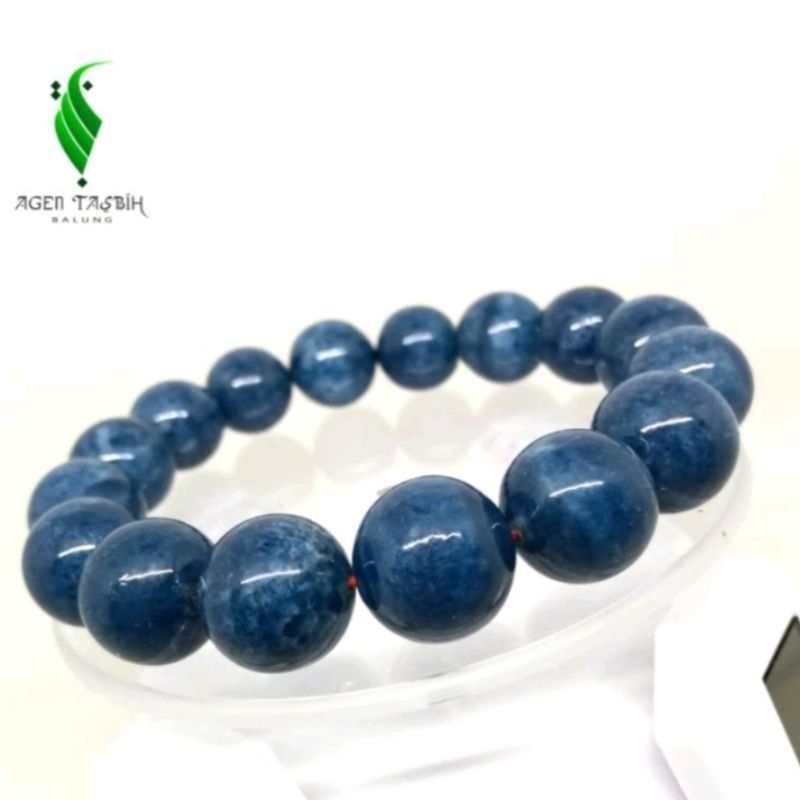 GELANG BATU MARJAN BIRU ASLI