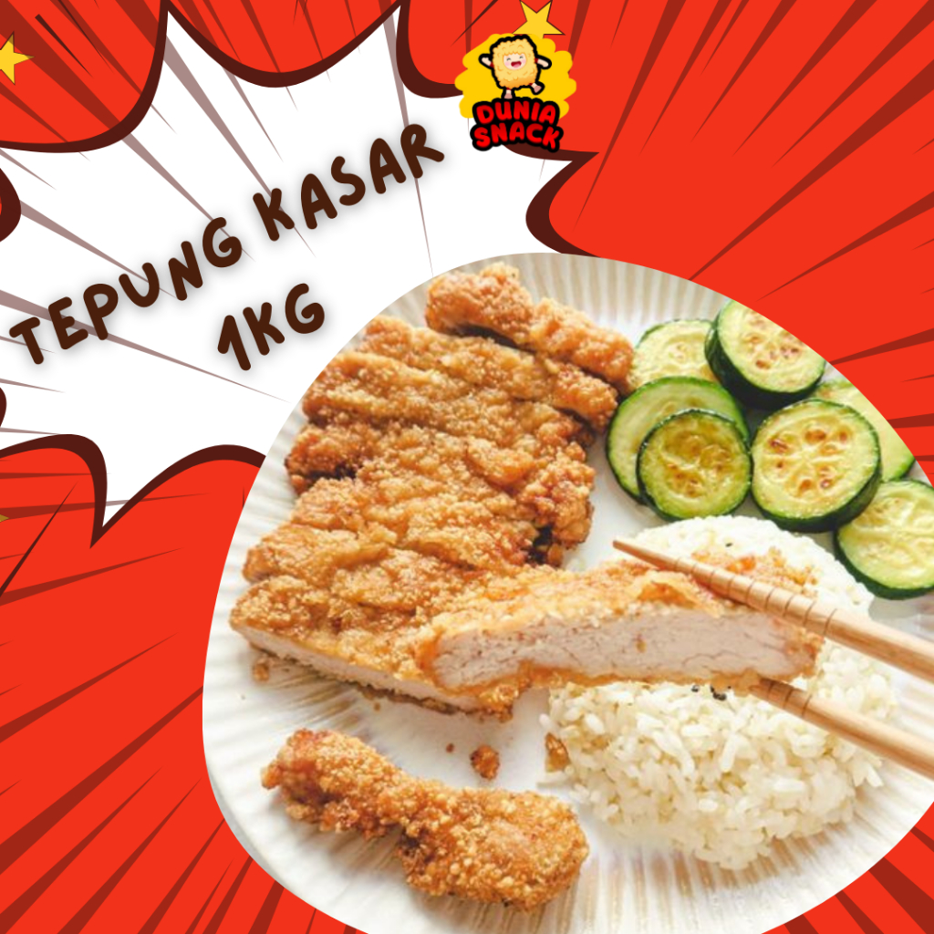 

TEPUNG SHILIN KASAR 1KG | TEPUNG KASAR TAIWAN CRISPY CHICKEN