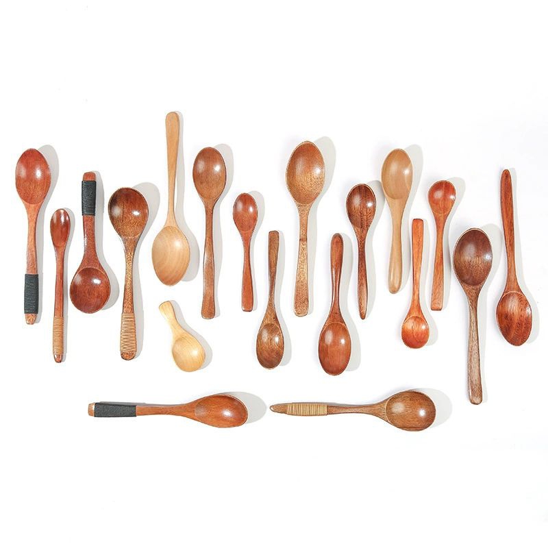 Japanese Wooden Spoon | Sendok Kayu Panjang Pendek Dessert Jepang