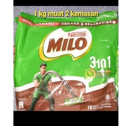 

milo 3in1 18 stik / susu milo coklat 18 stik exp september 2025
