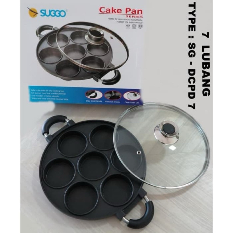 CAKE PAN SUGGO / CAKE PAN SUGGO 7 LUBANG/ CETAKAN KUE 7 LUBANG