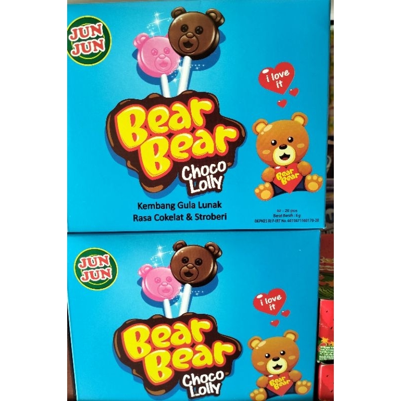 

Bear Bear choco Lolly isi 20 pcs (packing kardus)