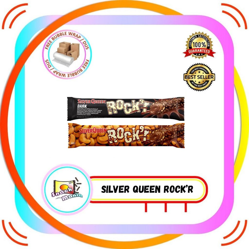 

Silver Queen Rock'r Rocker Rockr Dark | Chocolate Wafer Roll ~ 22 gr