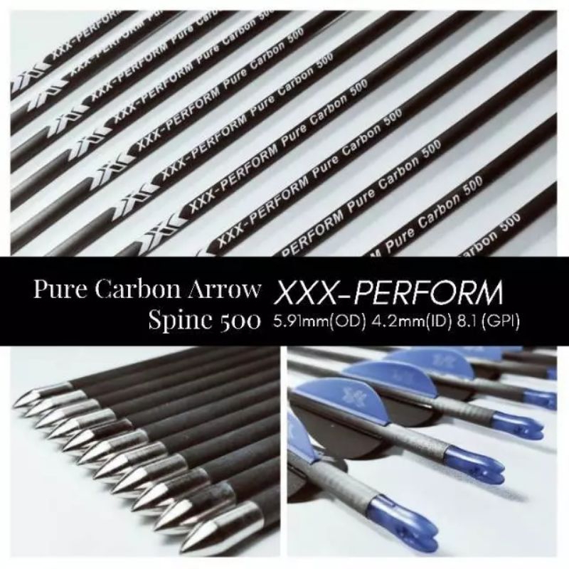 Arrow Pure Carbon Spine 500 - XXX-PERFORM Pure Carbon 500 - Arrow Karbon