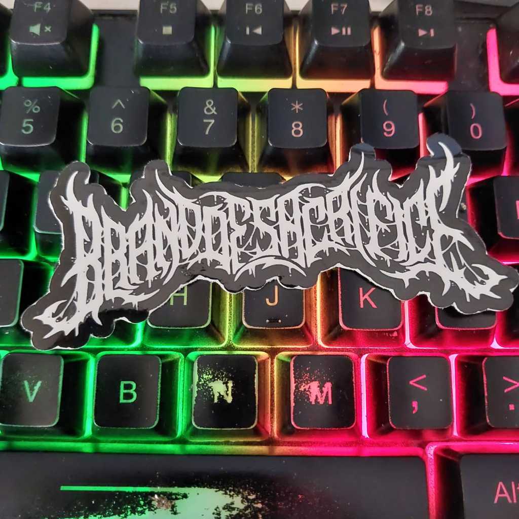 

Sticker BRAND OF SACRIFICE - STIKER MUSIK METAL / DEATHCORE / METALCORE / HYPECORE Air Bahan Vinyl