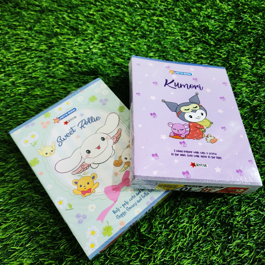 

BUKU TULIS NEWSTAR 38 LEMBAR KARAKTER LUCU KUROMI CINNAMOROL ISI 10