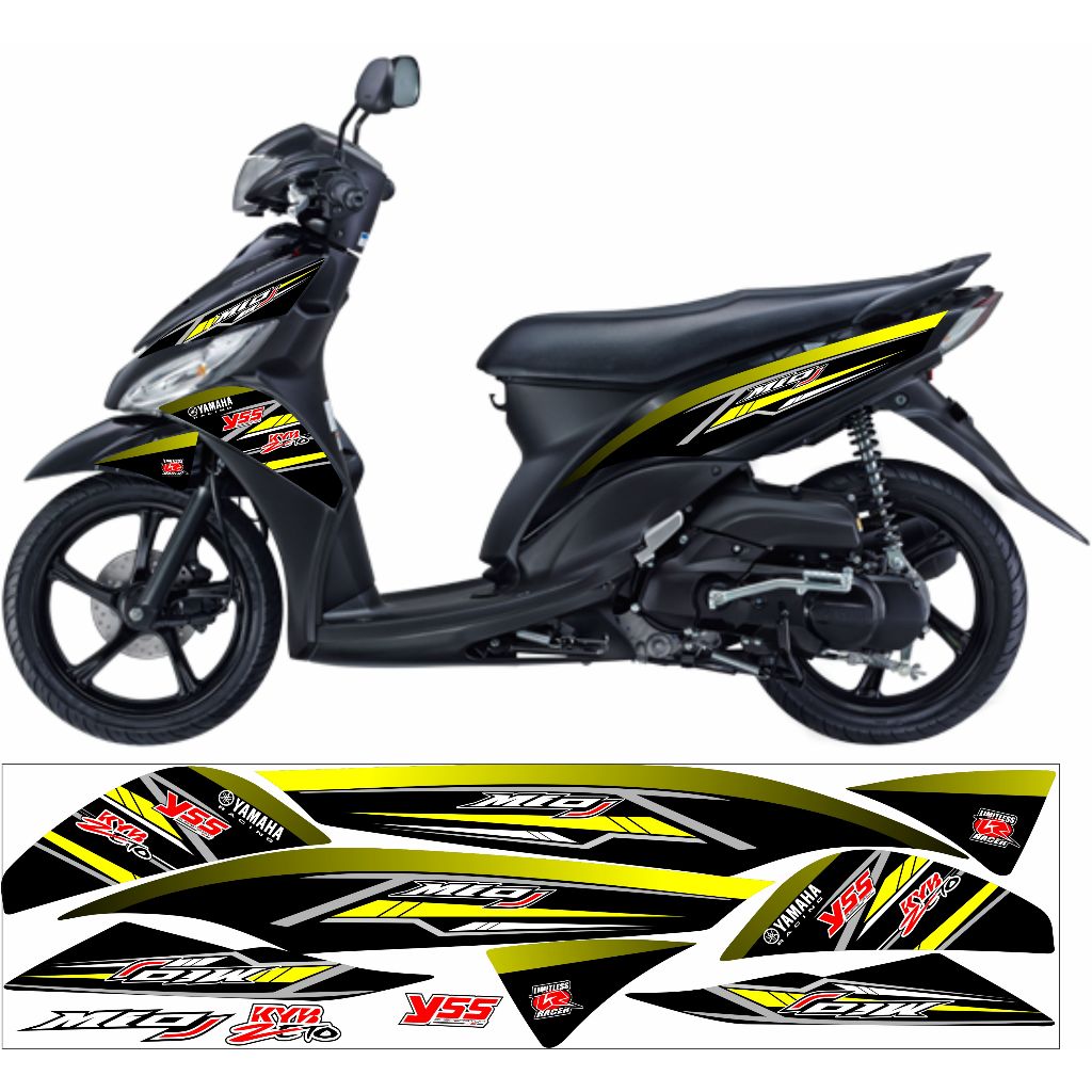 striping sticker variasi yamaha mio j list costum sticker vietnam cod striping tersenbut sudah memak