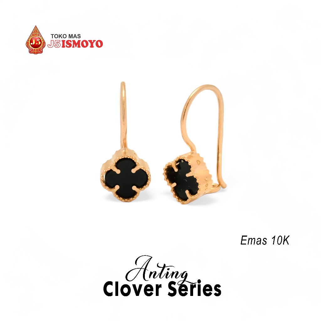 Anting Emas 10 Karat Clover (TM) J5 Ismoyo