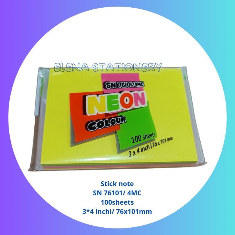 

stick note sn 76101 /3 x 4 inch/ 76 x 101 mm/sticky note