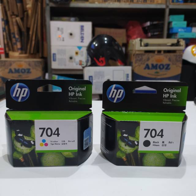 CARTRIDGE HP ORIGINAL 704 BLACK / COLOUR untuk printer hp 2010, 2060