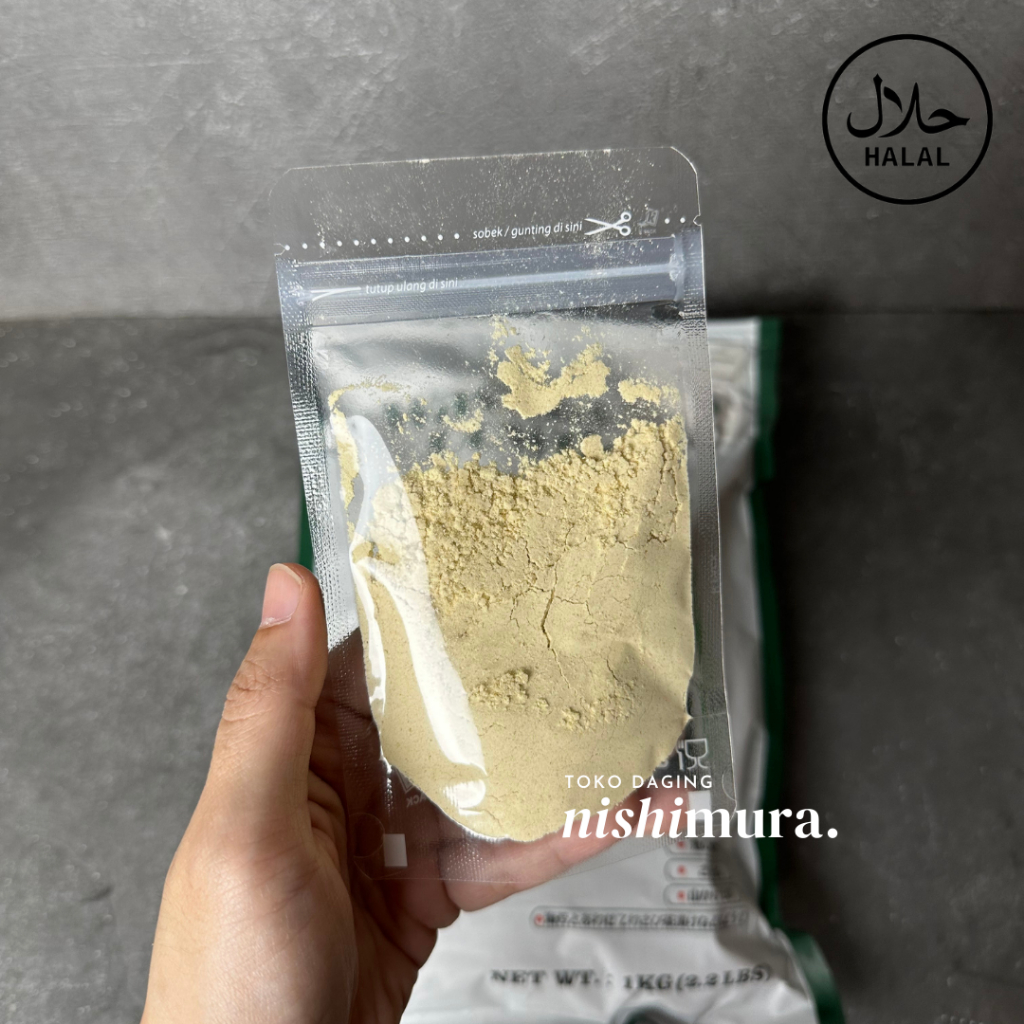 

Wasabi Powder Halal Bubuk Cabe Jepang Pelengkap Sushi - Nishimura Nishimurashop