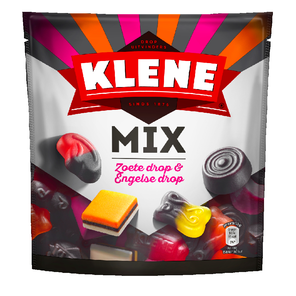 

Permen Klene Mix Zoute Drop & Engelse Drop Sweet Mixed Licorice 270 Gram