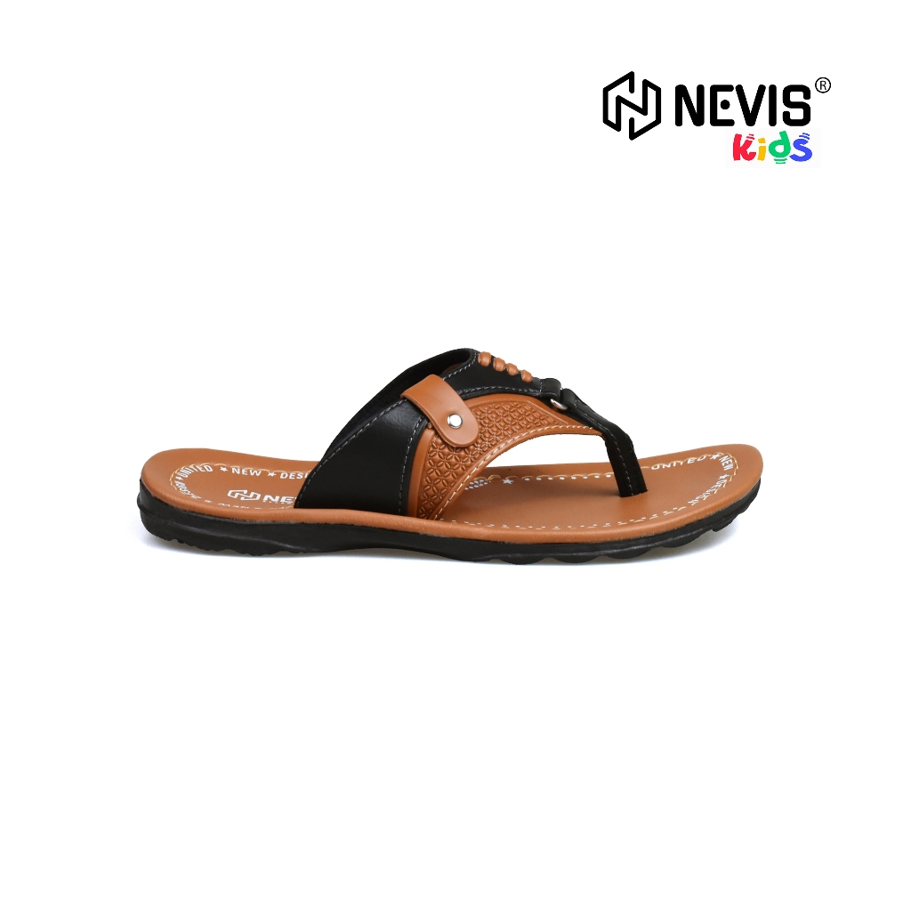 NEVIS Sandal Anak Laki Laki Daffa Sendal Jepit Kulit Anak Cowok