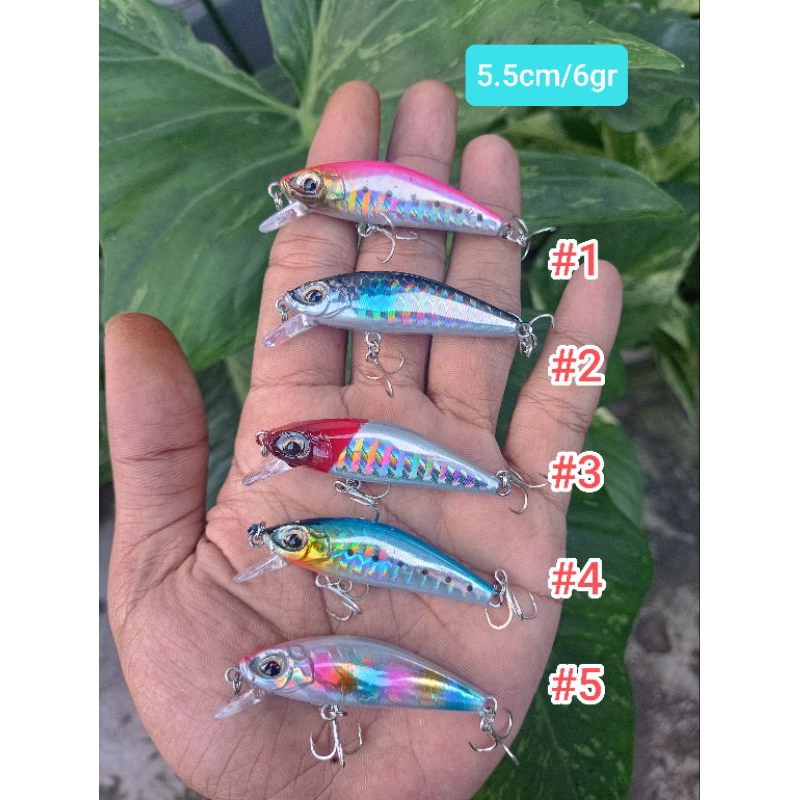 UMPAN PANCING LURE CASTING MINOW LURE FACTORY MODEL ASTUTI 5.5cm/6GR SINKING