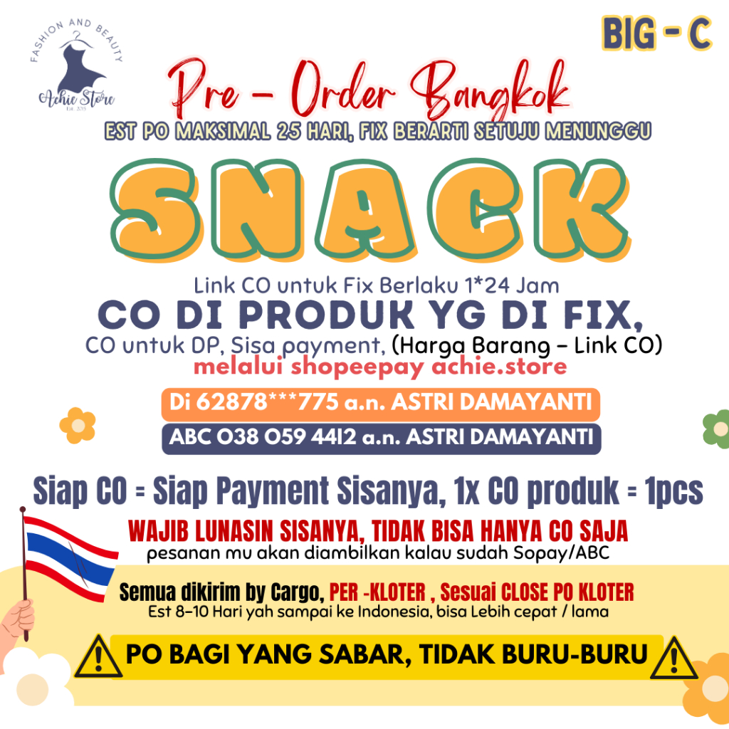 

CIKI, KERIPIK, SNACK BIG-C