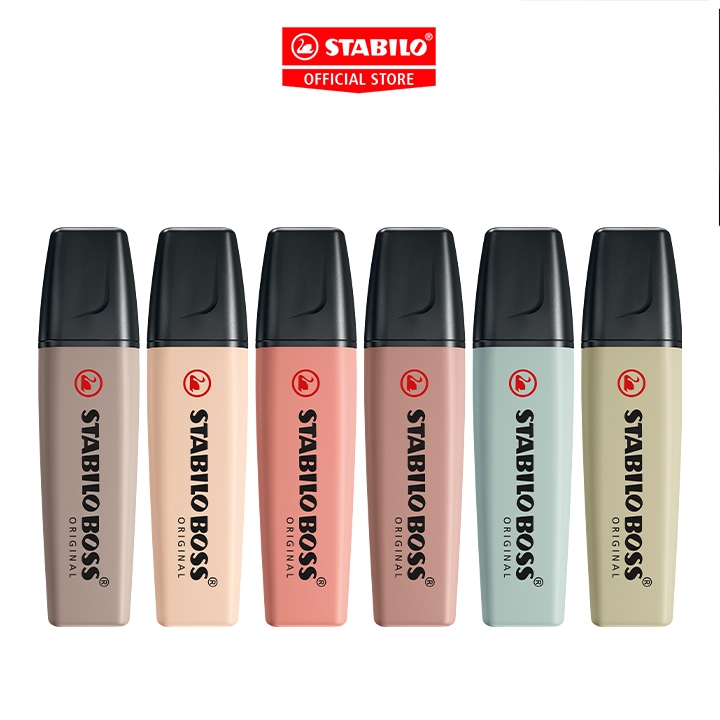 

STABILO BOSS Naturecolors Highlighter | Marker Pen Spidol Warna Warni Aesthetic Nature Tone Earth Tone