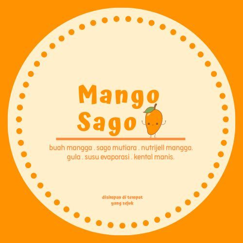 

Sticker Sago Sadewa Stiker Makanan Bahan Mangga / Manggo Label Makanan Atau Minuman Bahan Chromo