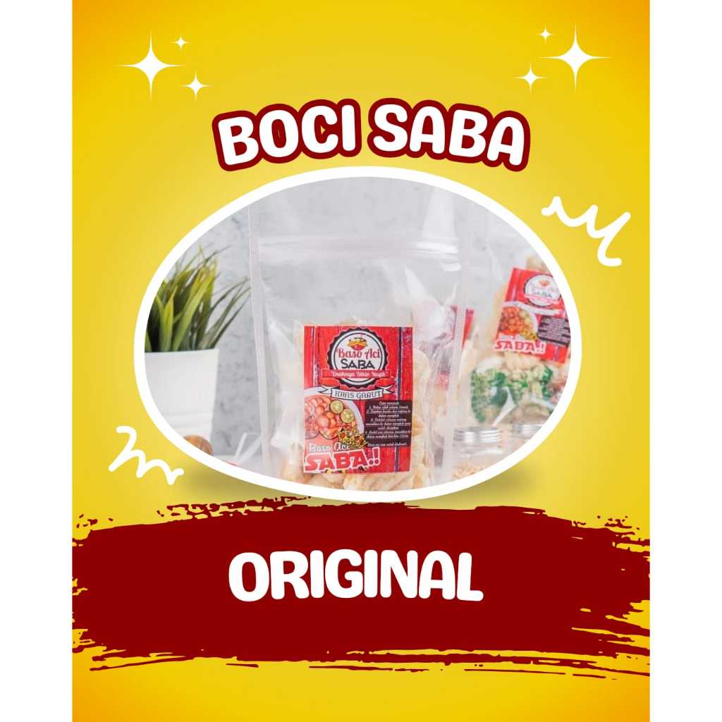 

BASO ACI INSTAN BASO ACI SABA TANPA MIE KHAS GARUT/ BOCI SUPER HEMAT ISI 6 PENTOL