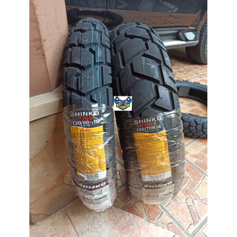 Ban shinko E705 120/90-18 150/70-18 interceptor custom