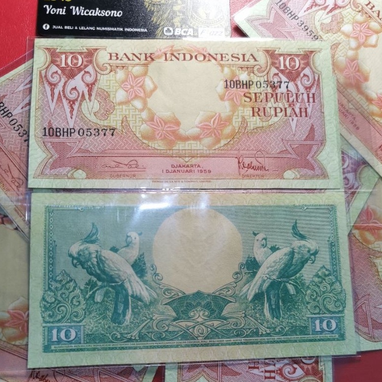 KODE H34X 1 rupiah bunga 1959 BARU GRESS