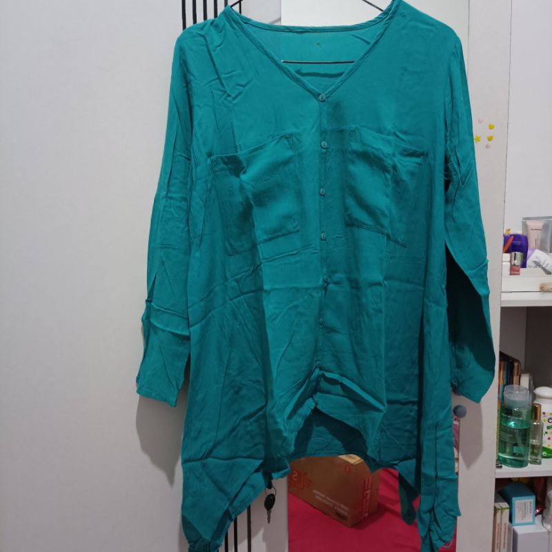 PRELOVED BAJU/TUNIK HIJAU TOSCA