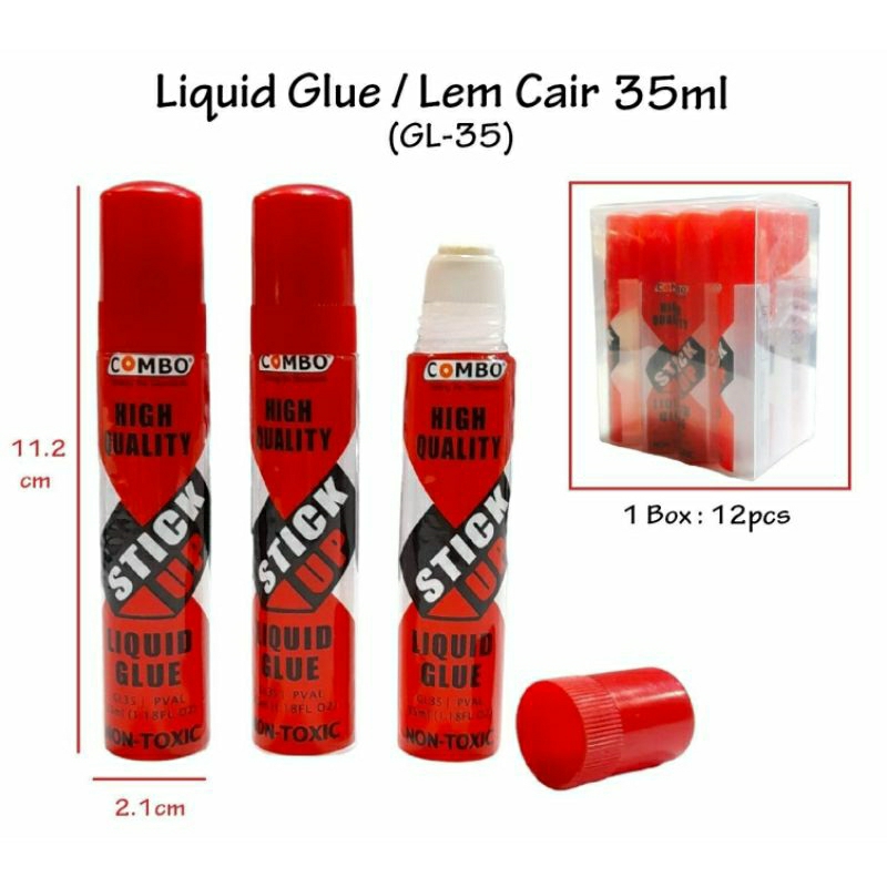 

Lem cair combo 35 ml per pc ...