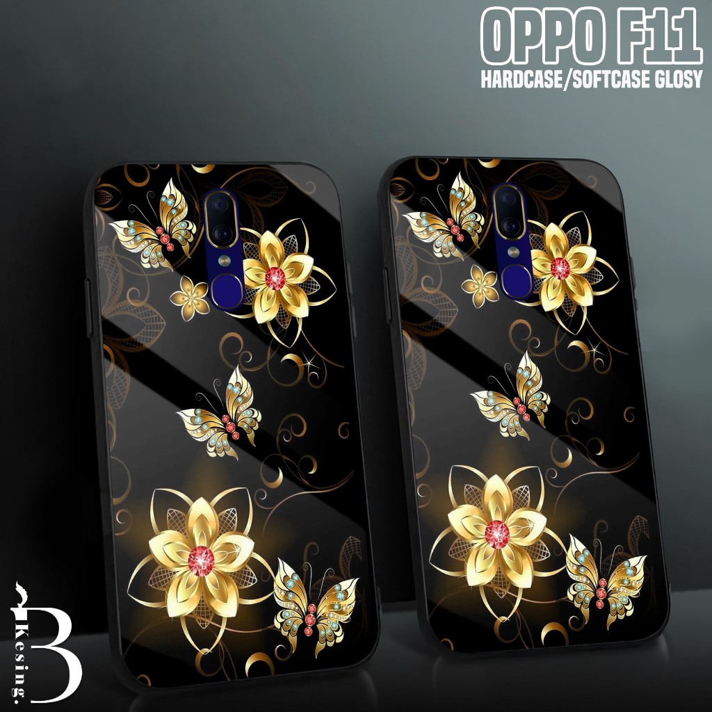 Case OPPO F11 - Casing Hp OPPO F11 Motif KP - Silikon Hp OPPO F11 - Kesing Hp - Softcase Kaca - Peli