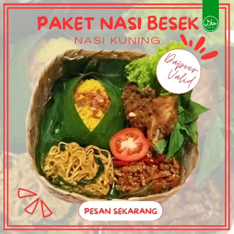 Paket Nasi Besek Nasi Kuning