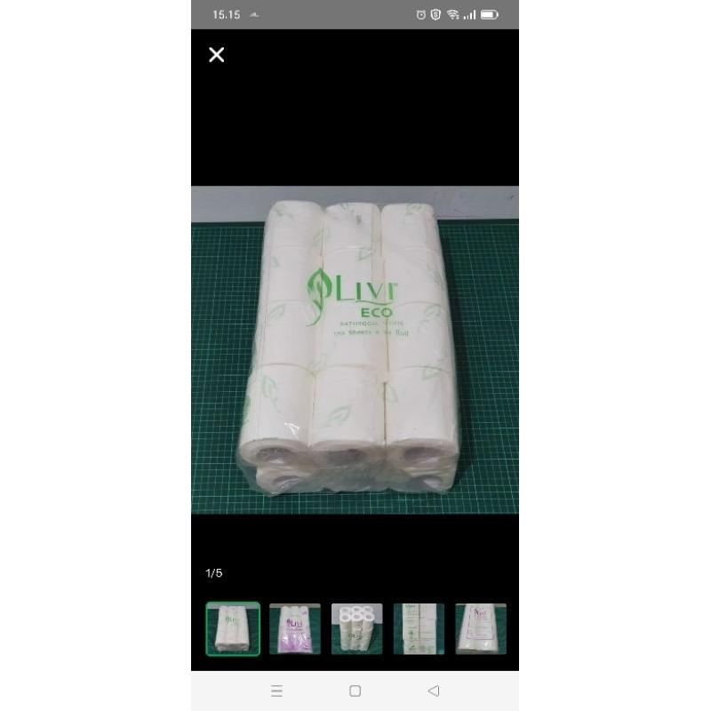 TISSUE LIVI TOILET THAILAND CORE / TISSUE LIVI / TISSUE TOILET / TISU / TISU TOILET