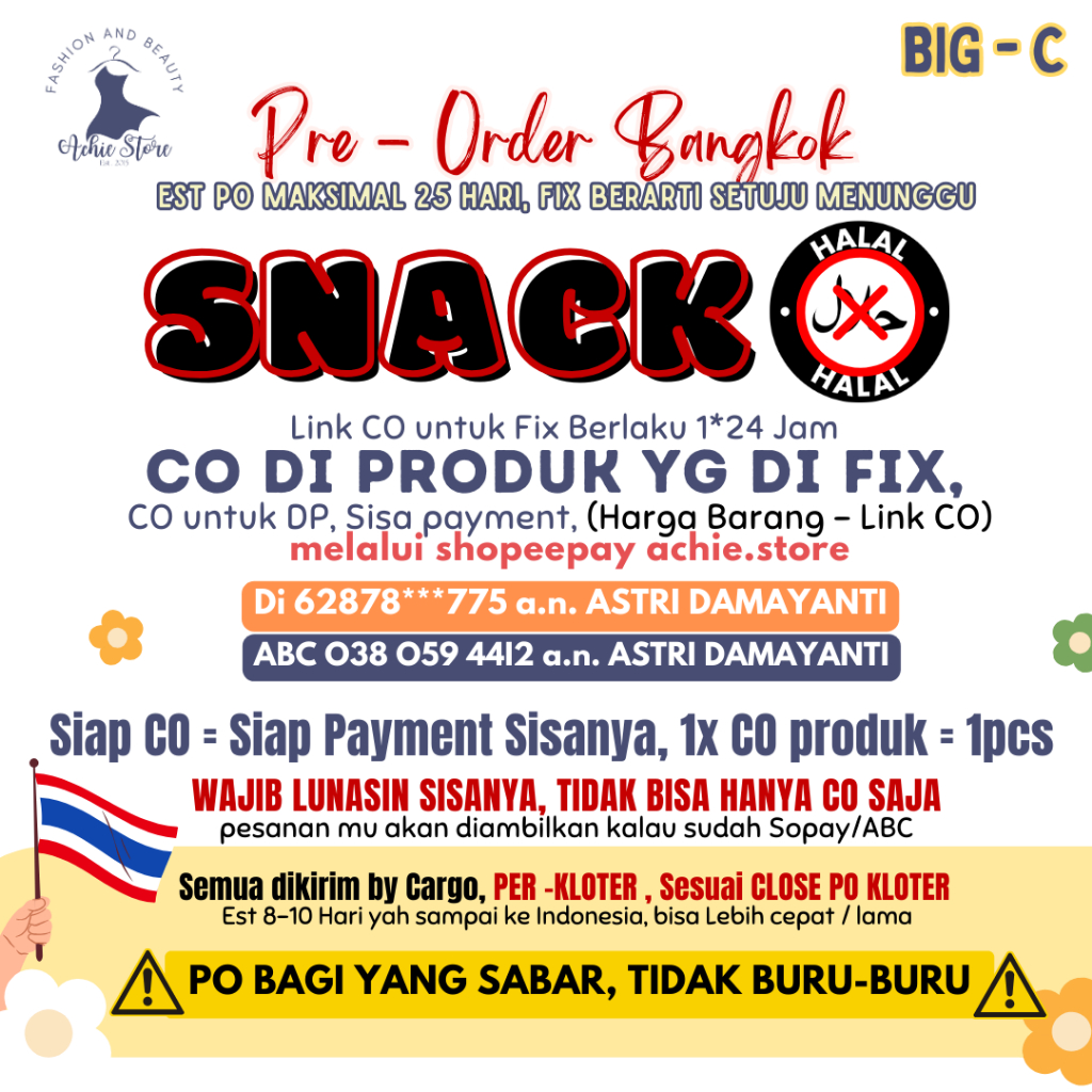 

SNACK BABI BIG C NON HALAL